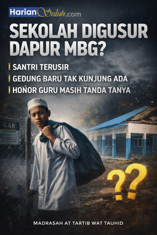 SEKOLAH DIGUSUR DAPUR MBG? SANTRI TERUSIR, GEDUNG BARU TAK KUNJUNG ADA, HONOR GURU MASIH TANDA TANYA