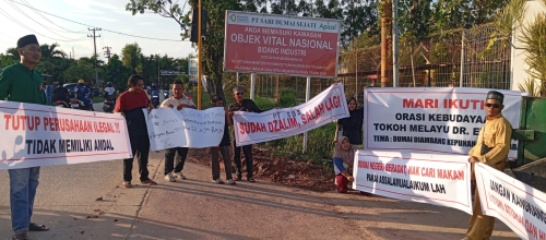 Aktivitas Pembangunan SBE Plant PT SDS Di Kecam Solidaritas Rakyat Dumai Minta Penegakan Aturan