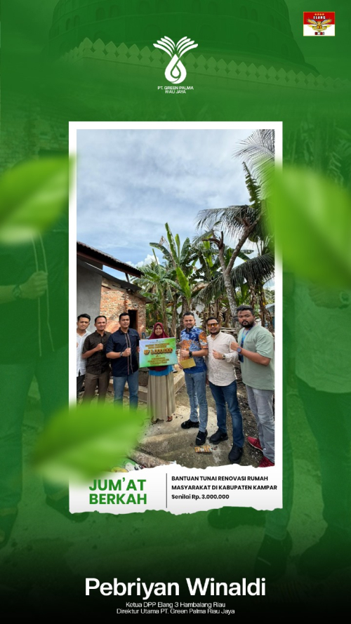 Jumat Berkah: Green Palma Bangun Harapan Baru untuk Hidup Layak di Rumah Ibu Inar