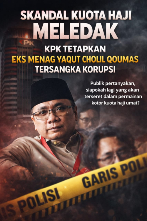 Skandal Kuota Haji Meledak: KPK Tetapkan Eks Menag Yaqut Cholil Qoumas Tersangka Korupsi