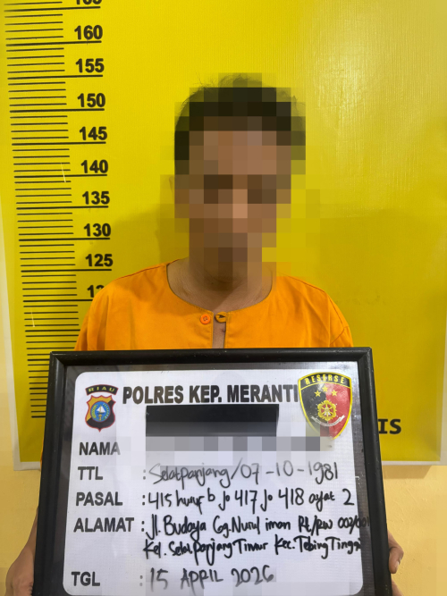 Polres Kepulauan Meranti Tangkap Guru Honorer Terduga Pelaku Pencabulan Anak di Bawah Umur