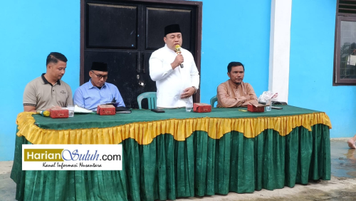 Ketua Badan Kehormatan DPRD Provinsi Riau Imustiar,S.IP.,M.H Reses di Desa Tanjung Kuyo dan Desa Genduang