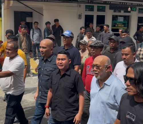 Sidang Abdul Wahid ; Arsadianto Rachman dan Ratusan Kader PP Kawal Proses Hukum di Riau