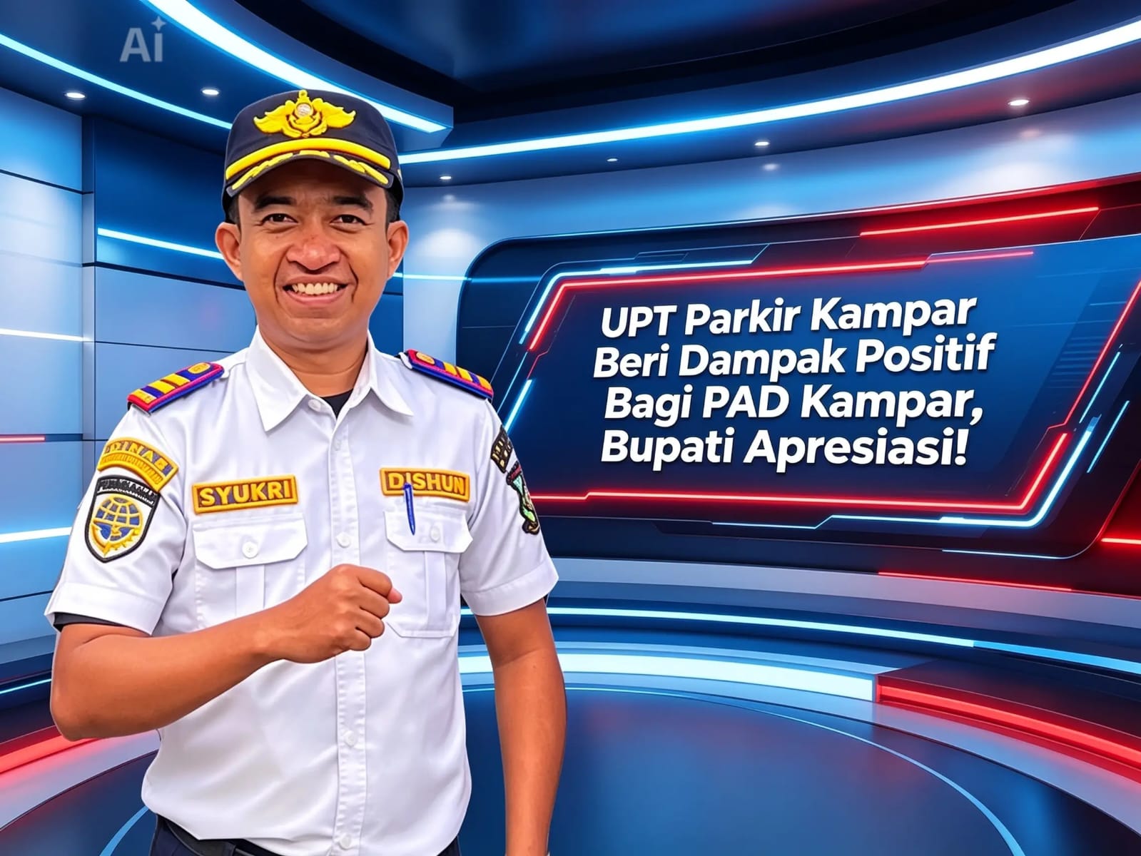 UPT Parkir Kampar Beri Dampak Positif bagi PAD, Bupati Berikan Apresiasi