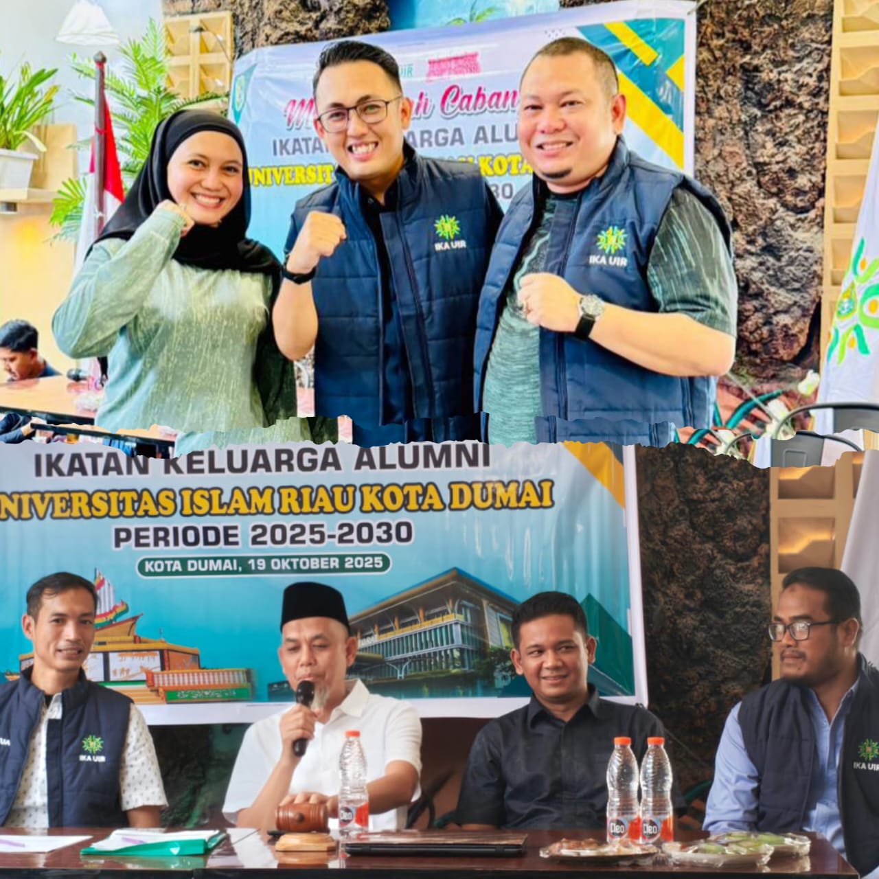 Kolaborasi Alumni untuk Dumai Maju, Andika Fithrian Ucapkan Selamat kepada Vincent Pimpin IKA UIR