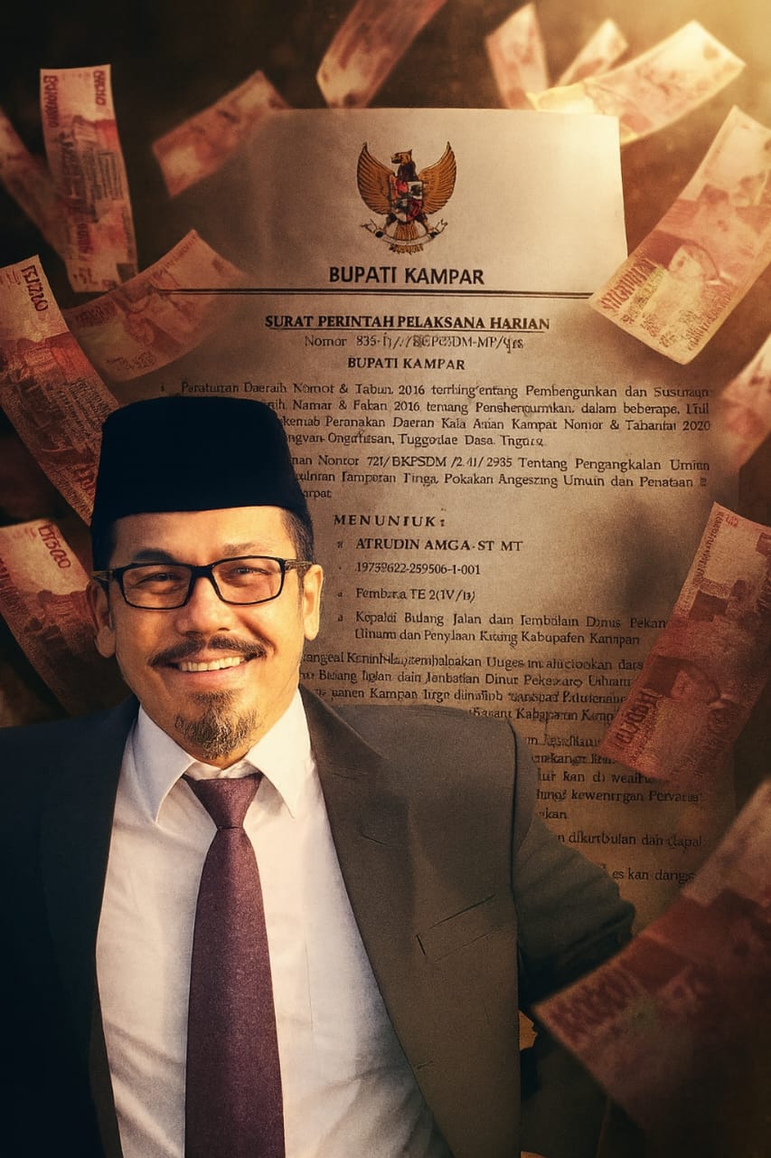 Afrudin Amga Pejabat Banyak Masalah Ditunjuk Jadi Plt Kadis PUPR Kampar