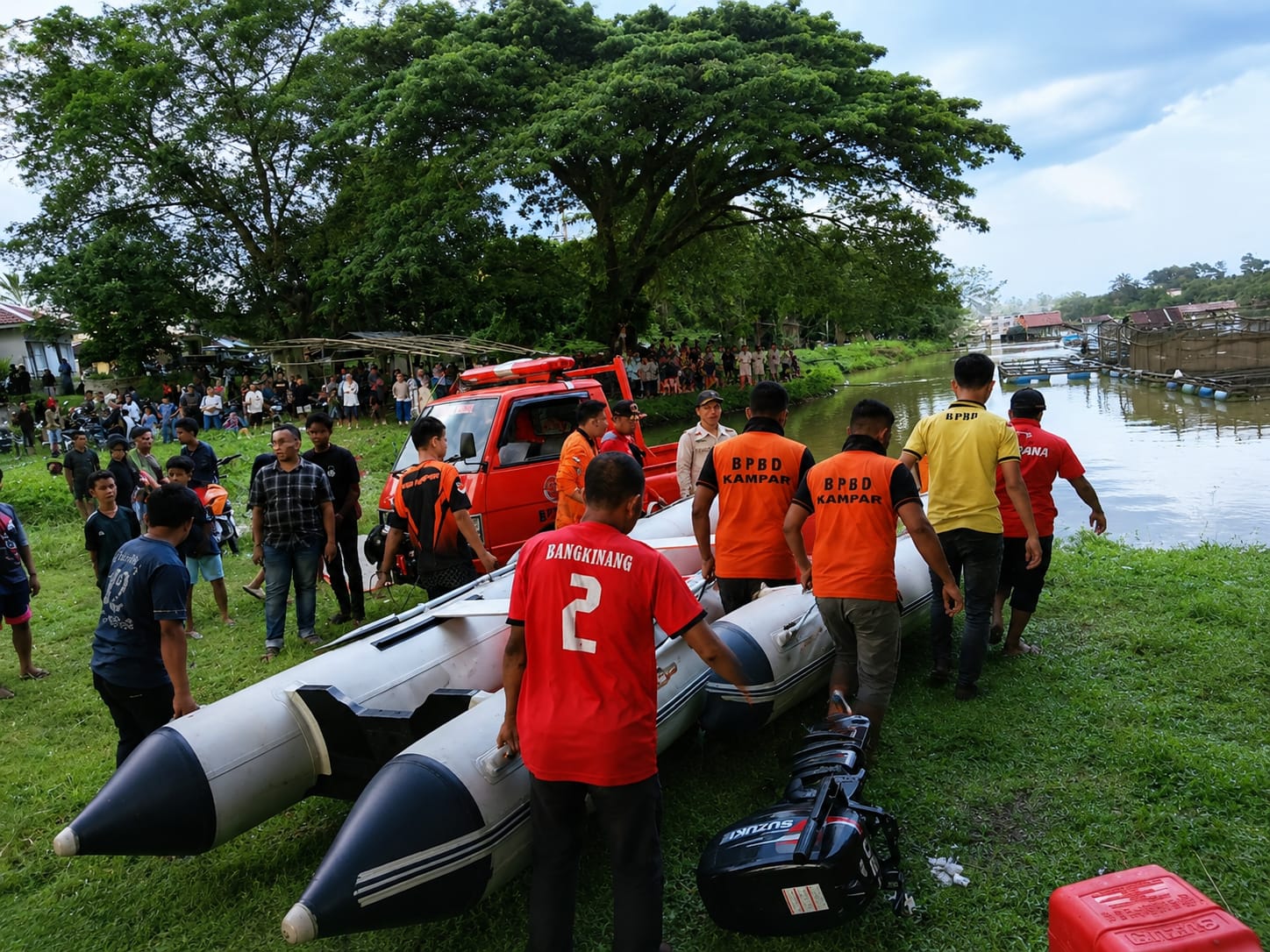 Remaja 13 Tahun Dilaporkan Tenggelam di Sungai Kampar, Tim Gabungan Lakukan Pencarian