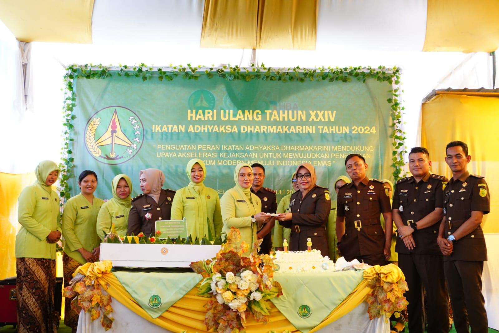 Kejari Meranti Sambut HBA Ke 64 dan HUT IAD Dengan Sederhana dan Kebersamaan
