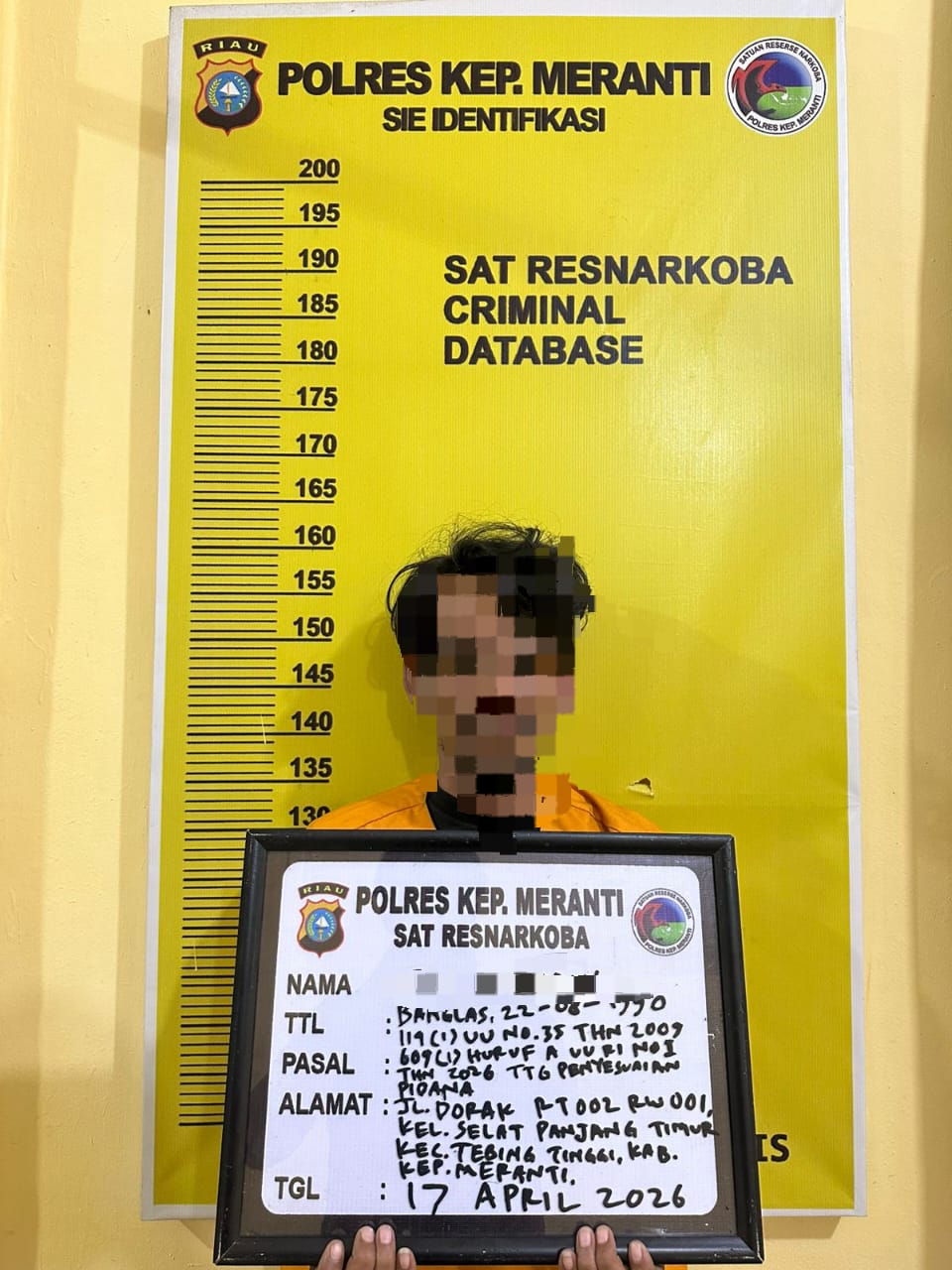 Pengedar Ganja di Banglas Dibekuk Berkat Layanan 110, Polisi Amankan BB dan Tes Urine Positi